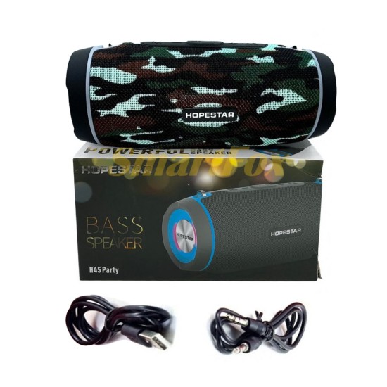 HOPESTAR PORTABLE BLUETOOTH SPEAKER H45 PARTY TWS/HANDS-FREE/U DISK/TF/AUX WATER-RESISTANT MILITARY